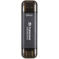 Transcend External SSD ESD310CTS 256G - Внешний SSD диск USB 256 Гб, серебристый