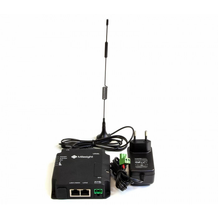 Milesight UR32L-L04EU - Промышленный LTE / 4G маршрутизатор, SIM, 2 LAN